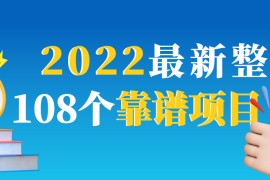 2022最新整理108个热门项目：日入580+月赚10W+精准落地，不割韭菜！